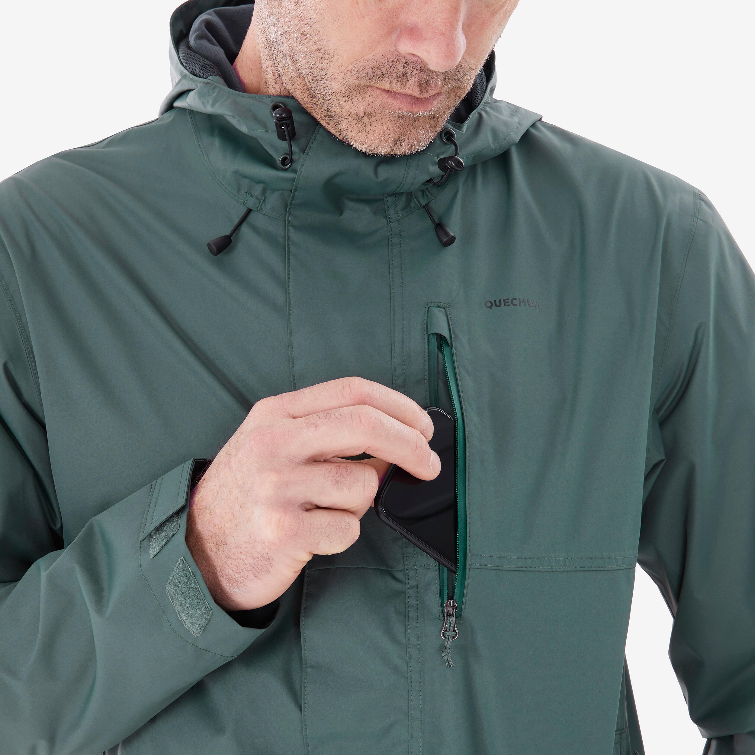 Veste Columbia Homme Vert Moyen, Taille M - Imperméable Omni-Tech, Idéale Randonnée - Occasion Bon état