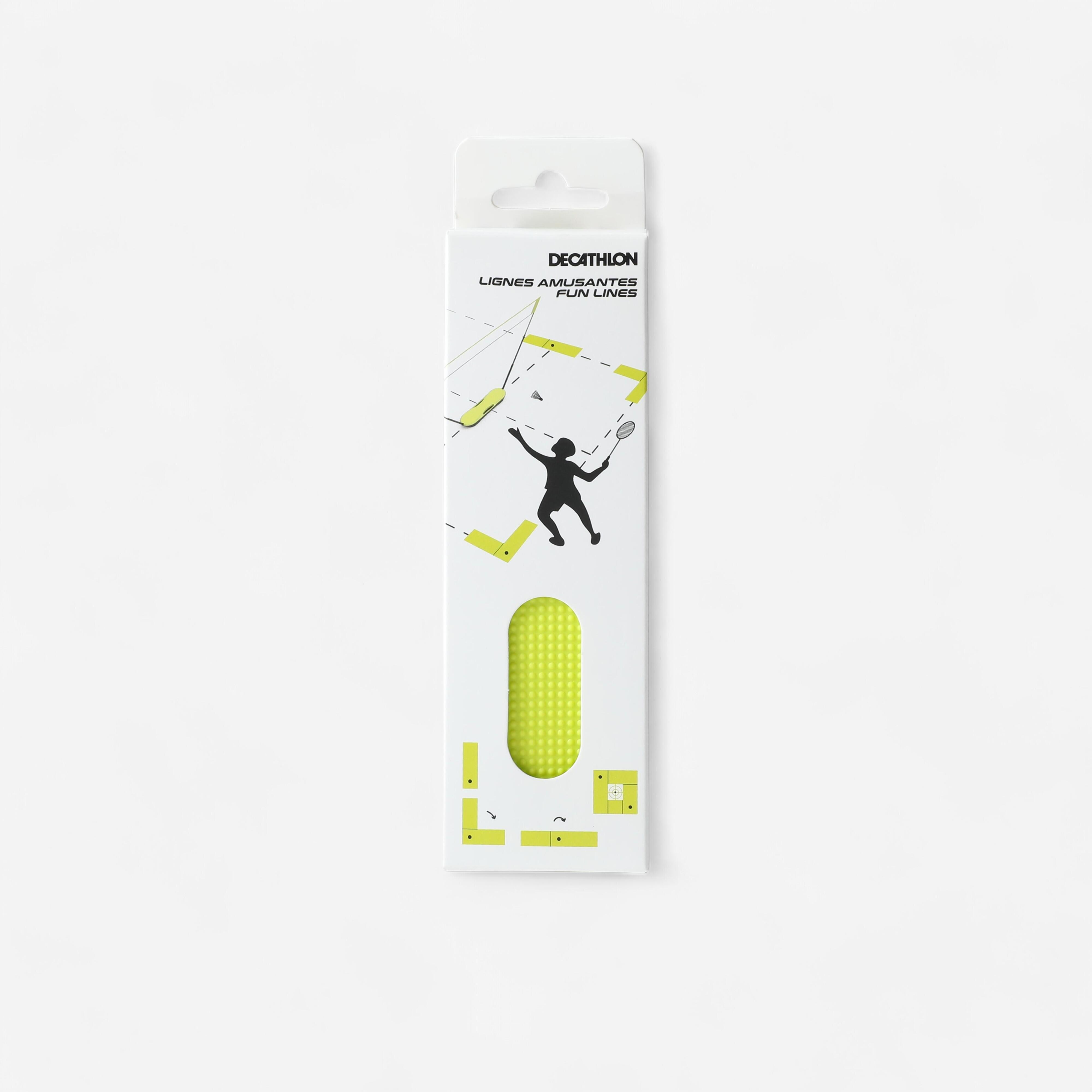 Perfly - Lignes De Délimitation De Terrain *4 - Kit De Terrain - Badminton Squash - Jaune - Taille Unique - Decathlon