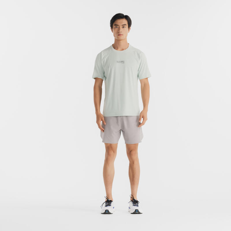 Men Fitness Training Shorts Breathable 900 Grey