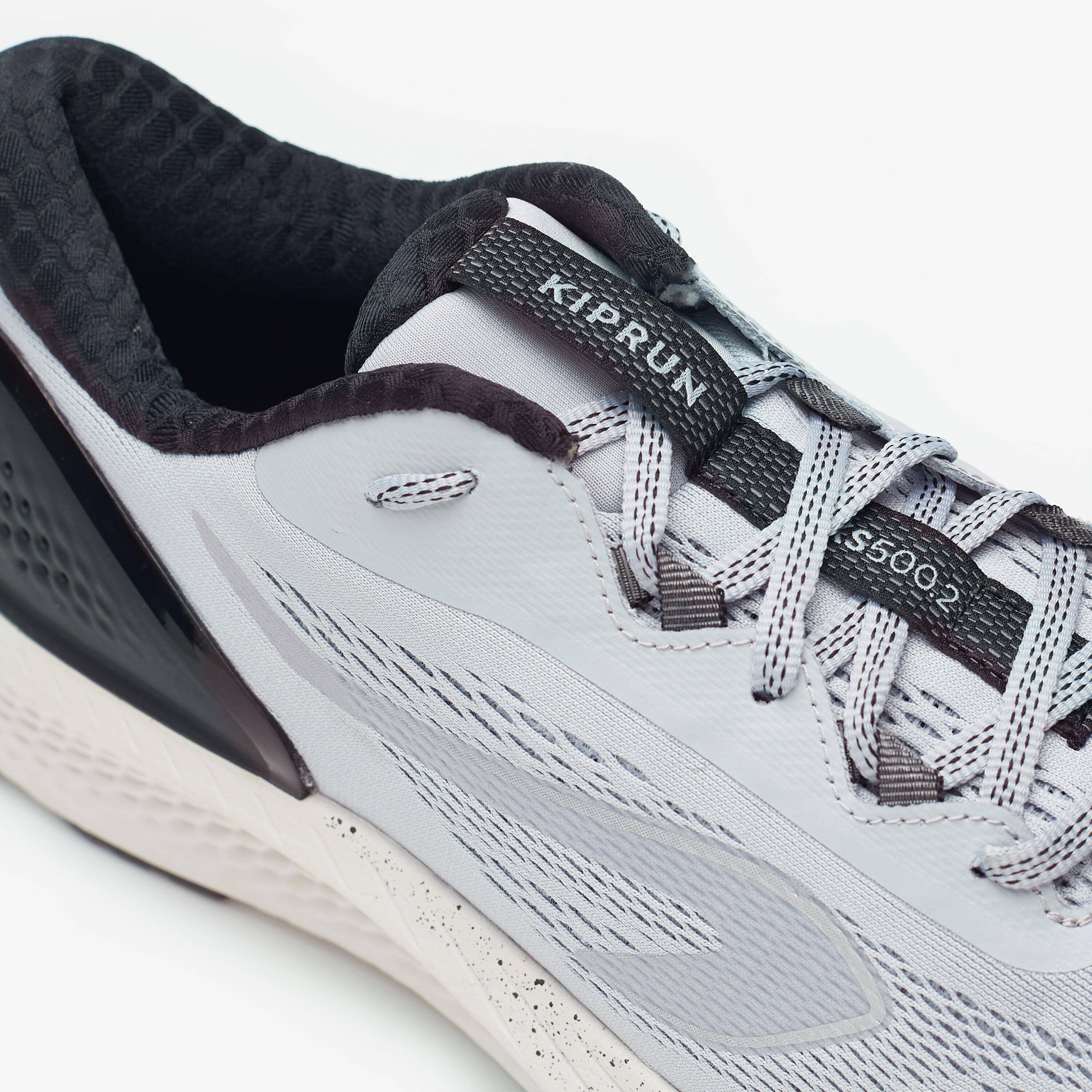MEN'S KIPRUN KS500 2 RUNNING SHOES - BLACK/GREY -  4