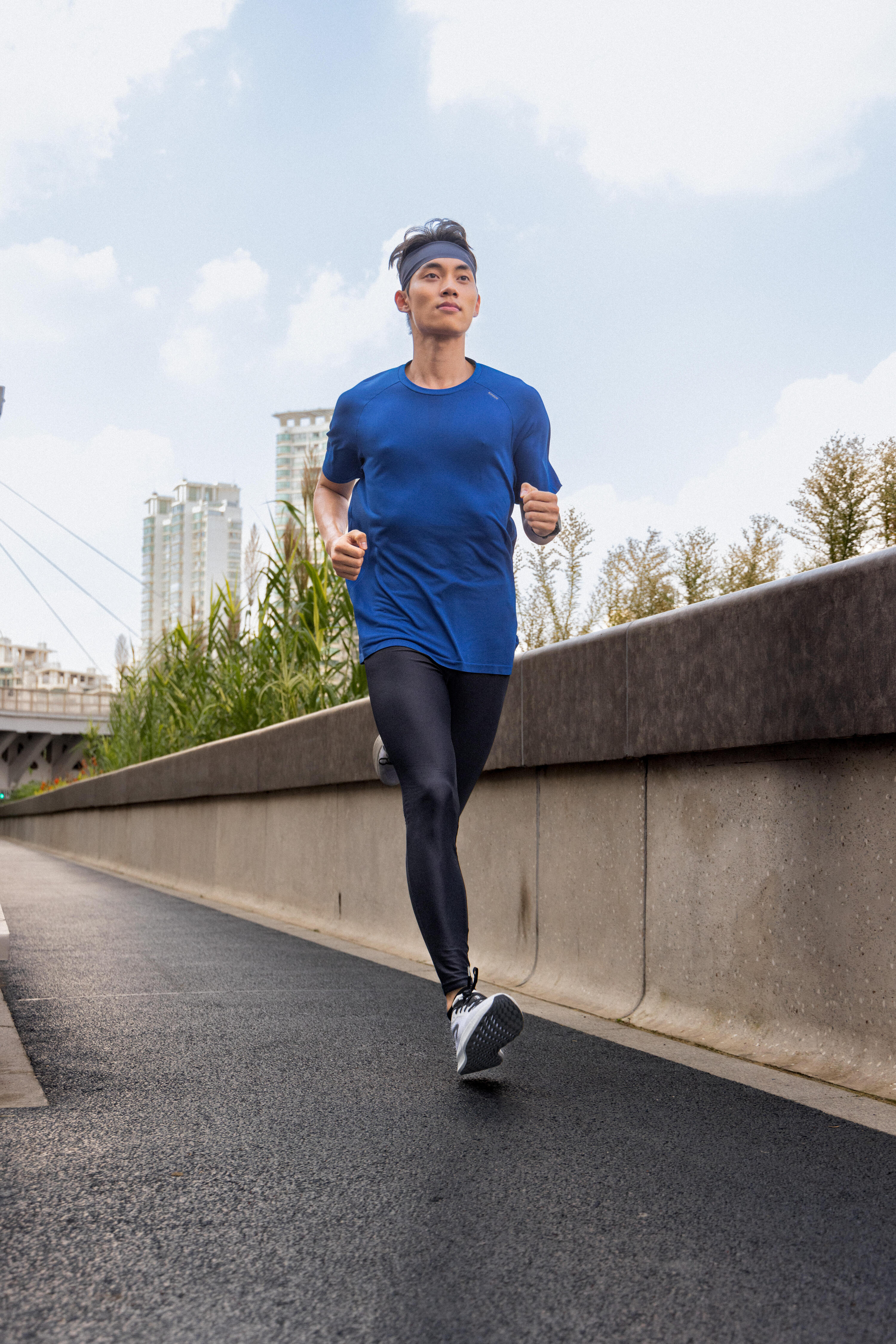 T-shirt running ohne Nähte Herren - Kiprun run 500 Confort Indigo blau 10/10