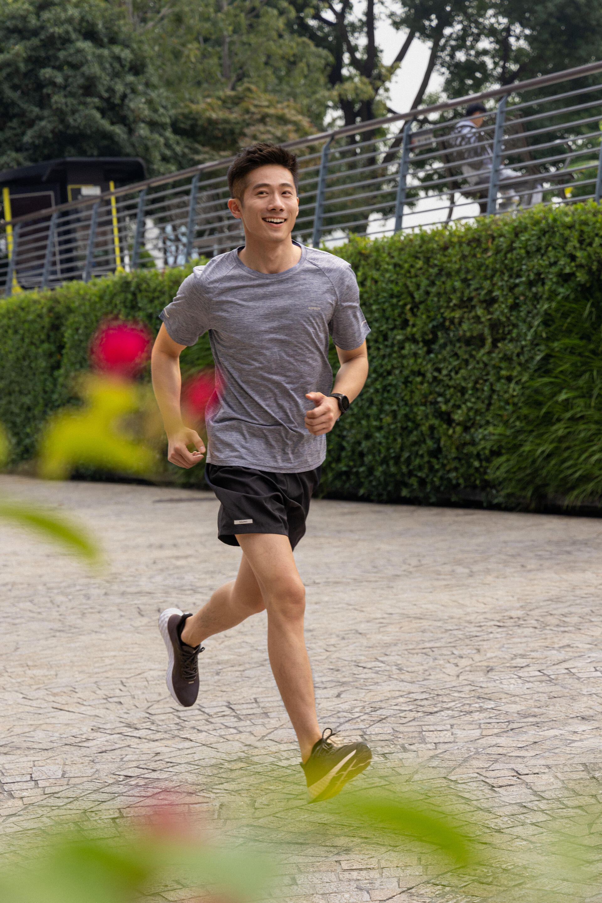 Men's Breathable Running Shorts Dry+ Dark green