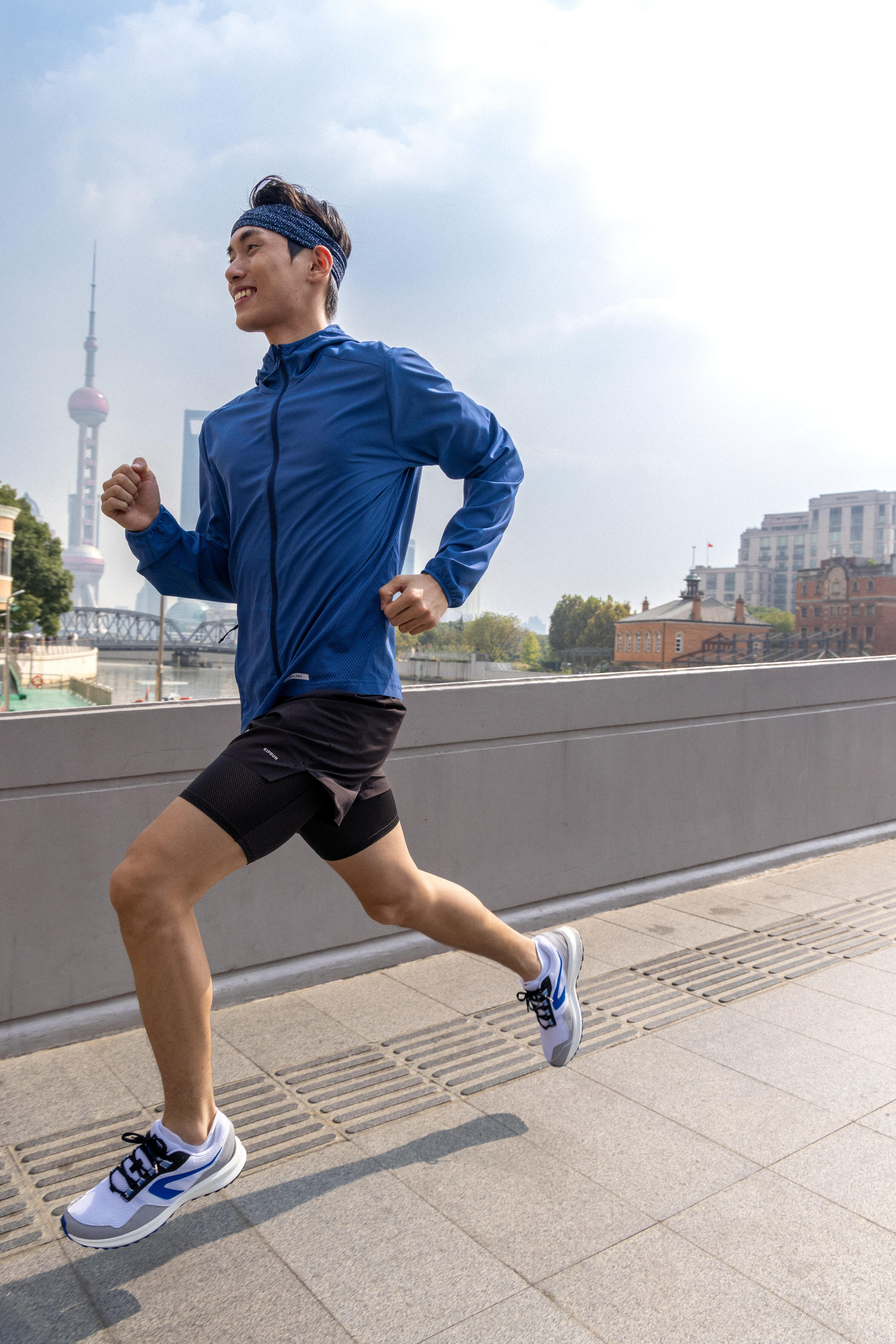 Kiprun Men's Run 500 2-in-1 Compression Running Shorts