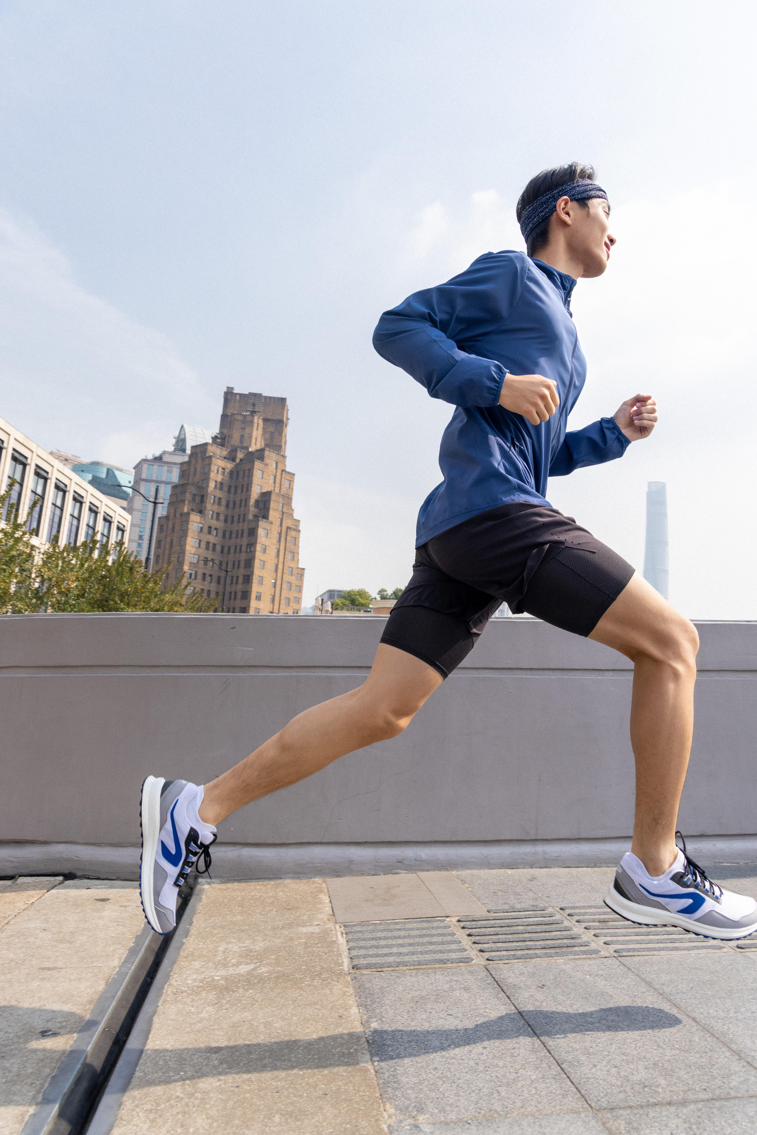 Kiprun Men's Run 500 2-in-1 Compression Running Shorts