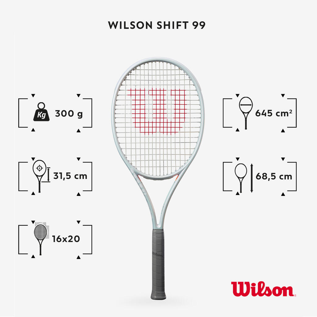 Suaugusiųjų teniso raketė „Shift 99 V1“, 300 g, be stygų