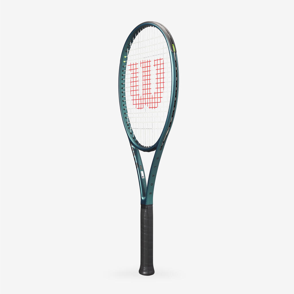 Pieaugušo tenisa rakete “98 V9”, 305 g, 16x19, nenostiegrota, zaļa