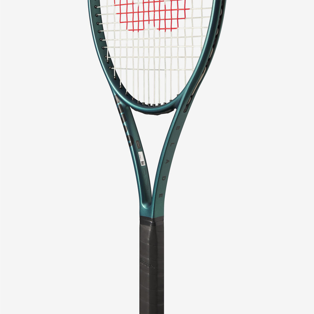 Pieaugušo tenisa rakete “98 V9”, 305 g, 16x19, nenostiegrota, zaļa
