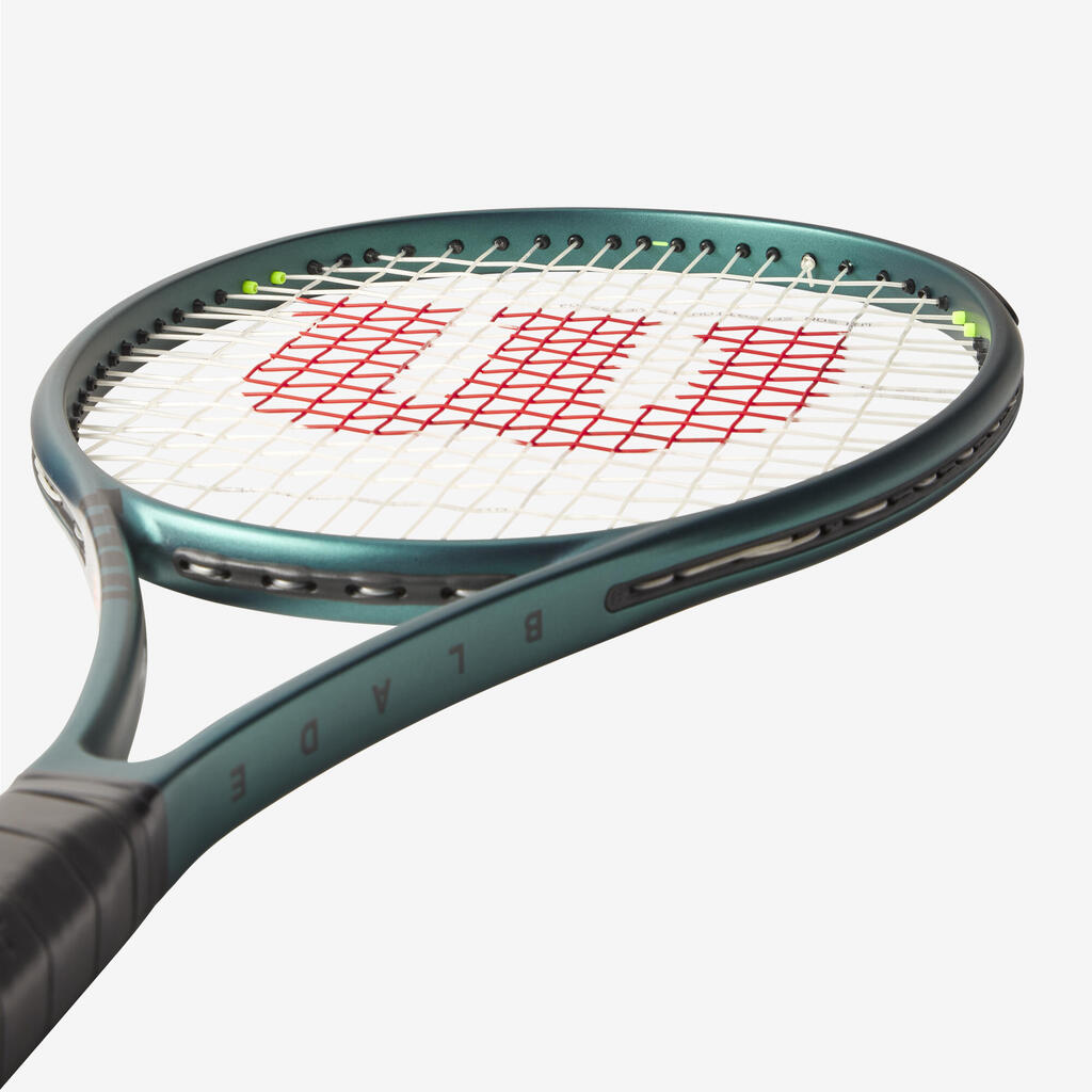 Adult Tennis Racket 98 16x19 V9 305g Unstrung - Green