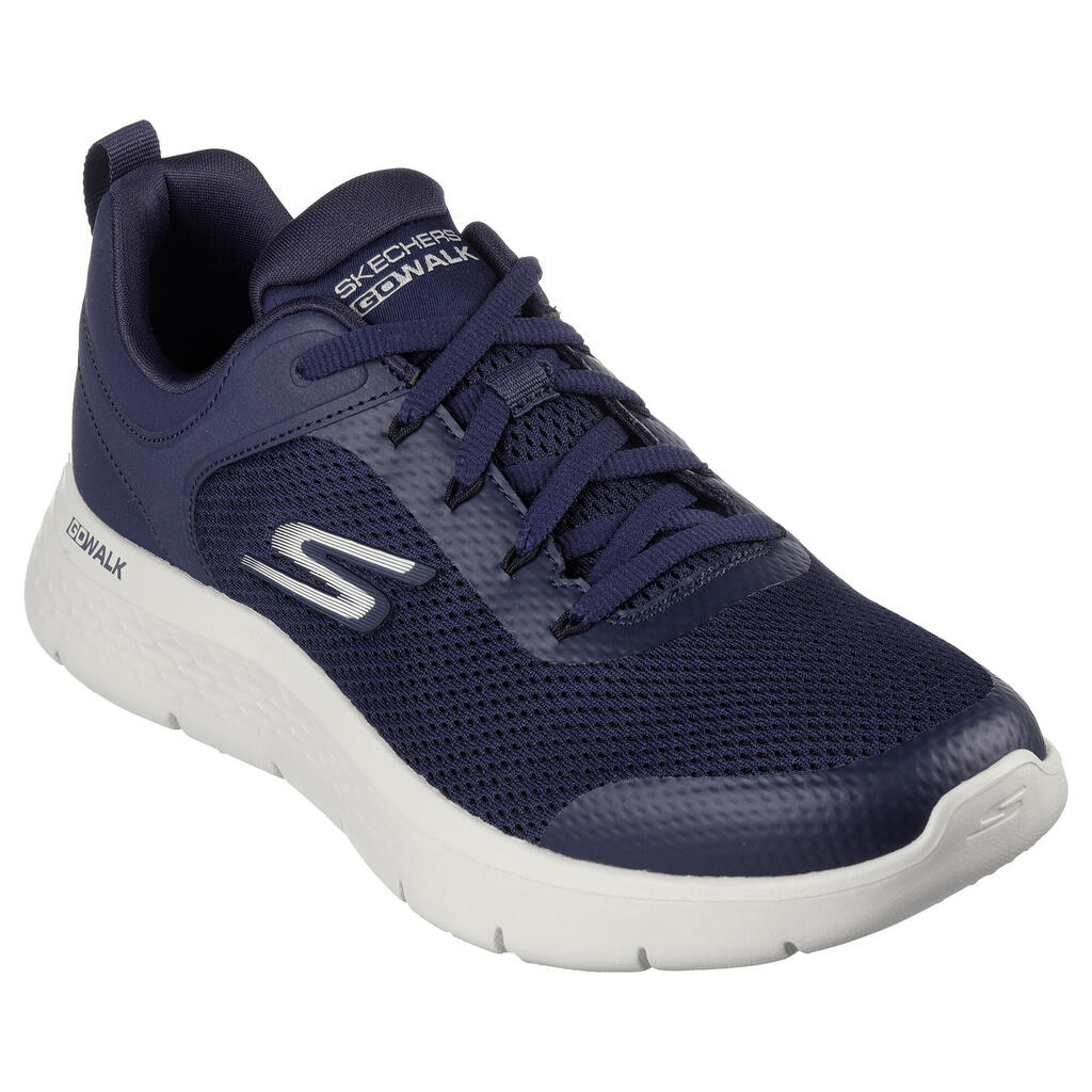 MEN'S SKECHERS GO WALK FLEX FITNESS WALKING TRAINERS - NAVY