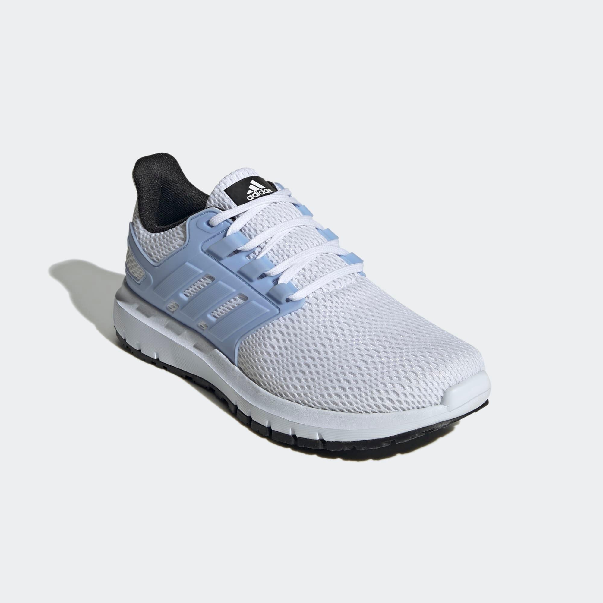 BASKETS DE MARCHE FEMME ADIDAS ULTIMASHOW 1.0 BLANCHE BLEU CIEL 3/8