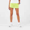 Kratke hlače za trail trčanje Run 500 Dry ženske žute
