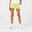 Pantalón corto running y trail transpirable Mujer - KIPRUN Run 500 Dry amarillo
