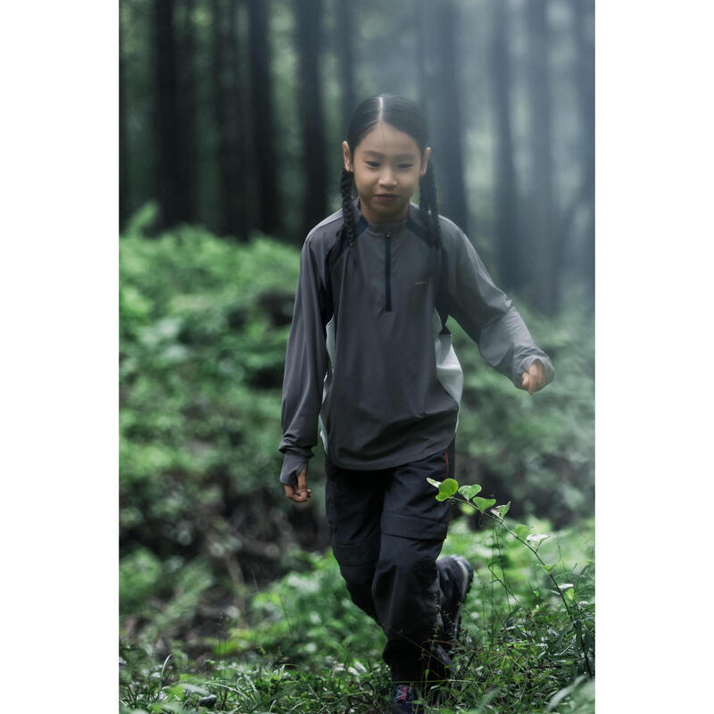 Junior hiking MH900 ANTI UV long sleeve grey