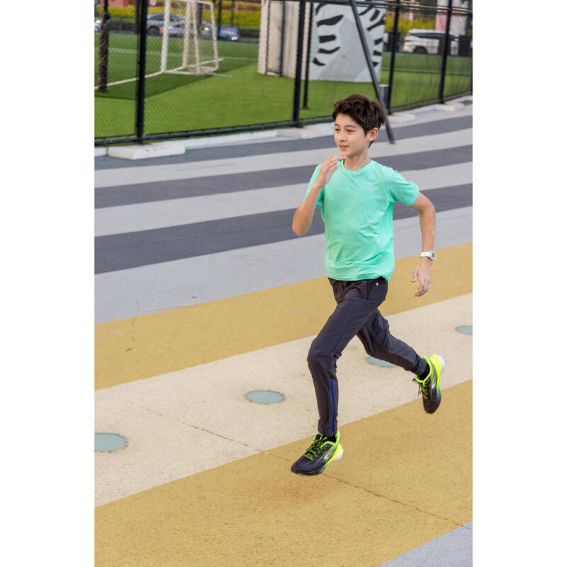 兒童超透氣跑步 T 恤 Light 900－綠色