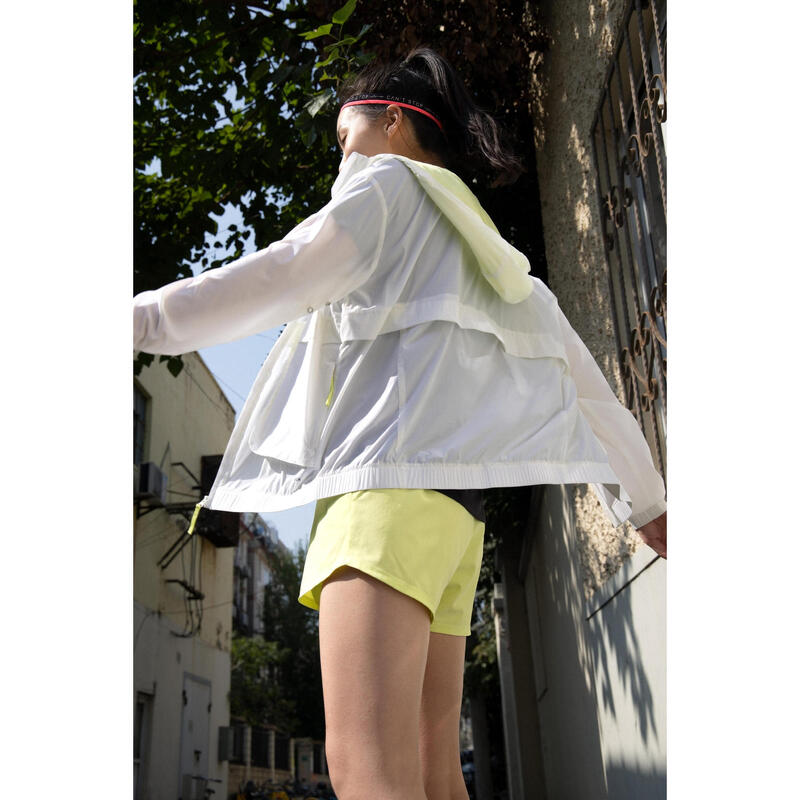 Women's Wind Breath Running Windproof Jacket - white