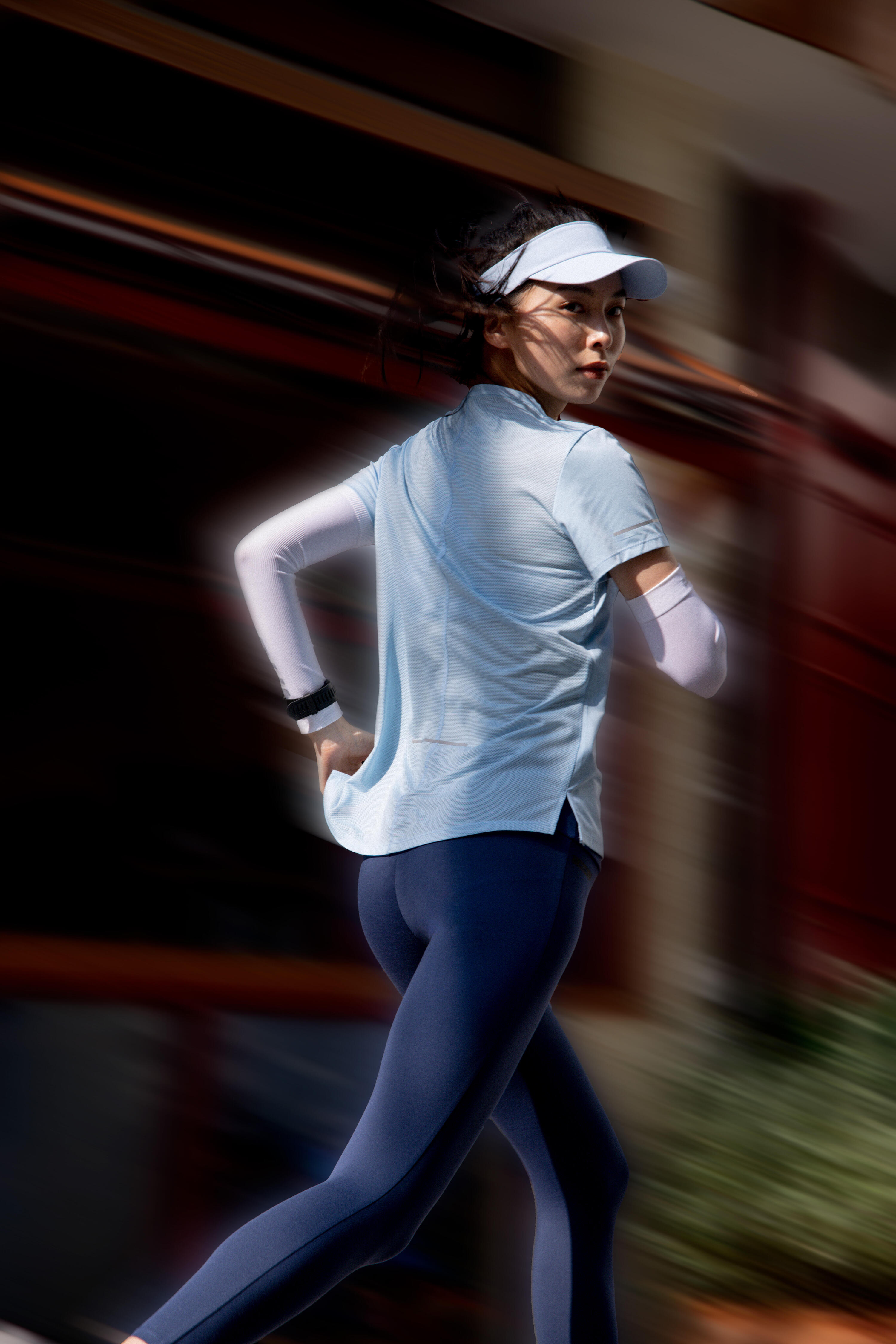 Laufshirt kurzarm Damen atmungsaktiv - Run 500 Dry hellblau  10/11