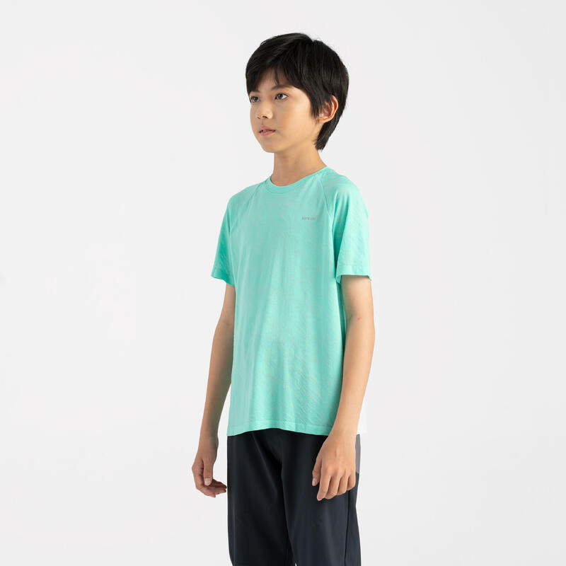 兒童超透氣跑步 T 恤 Light 900－綠色