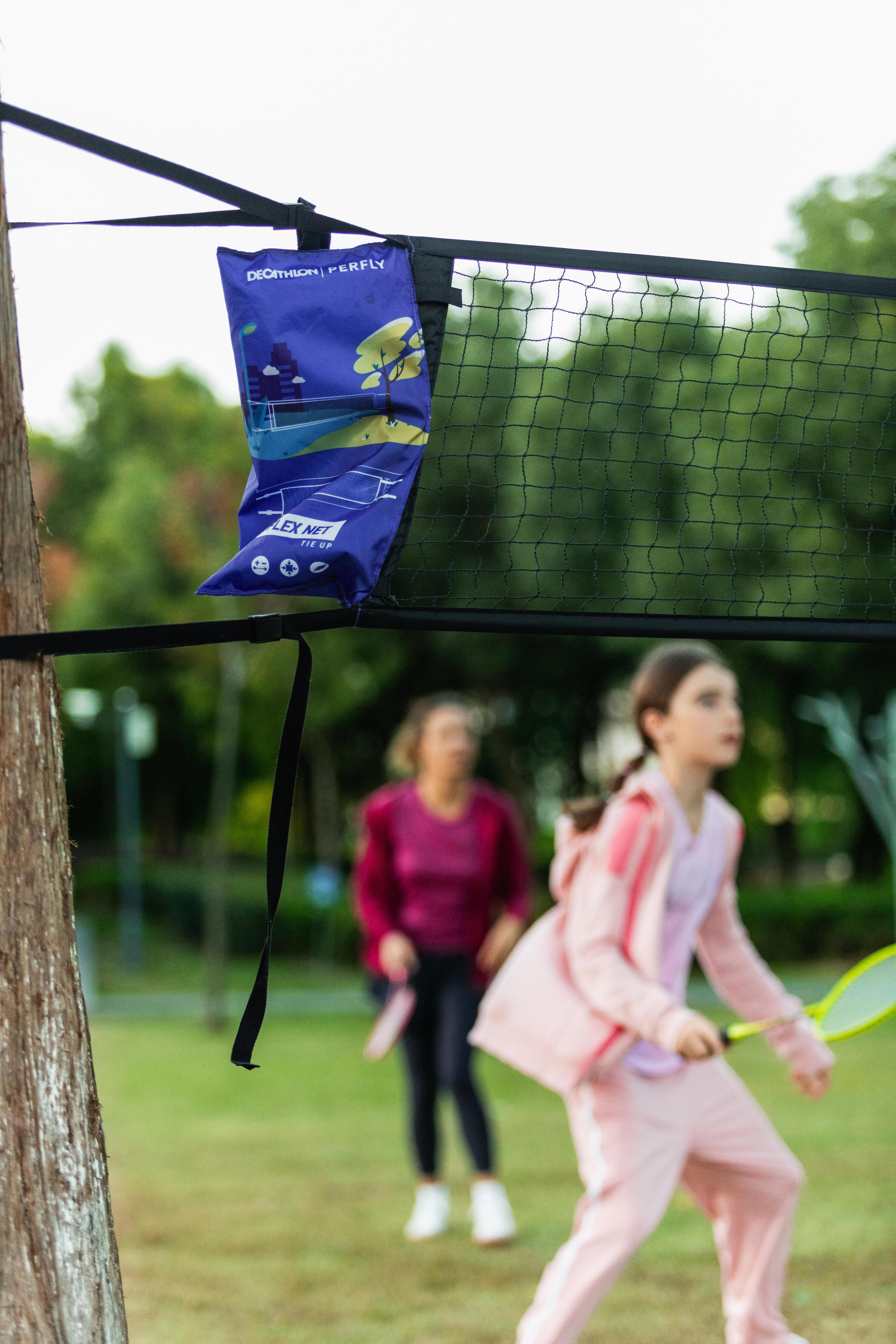 Rete badminton FLEX TIE UP regolabile 7/12