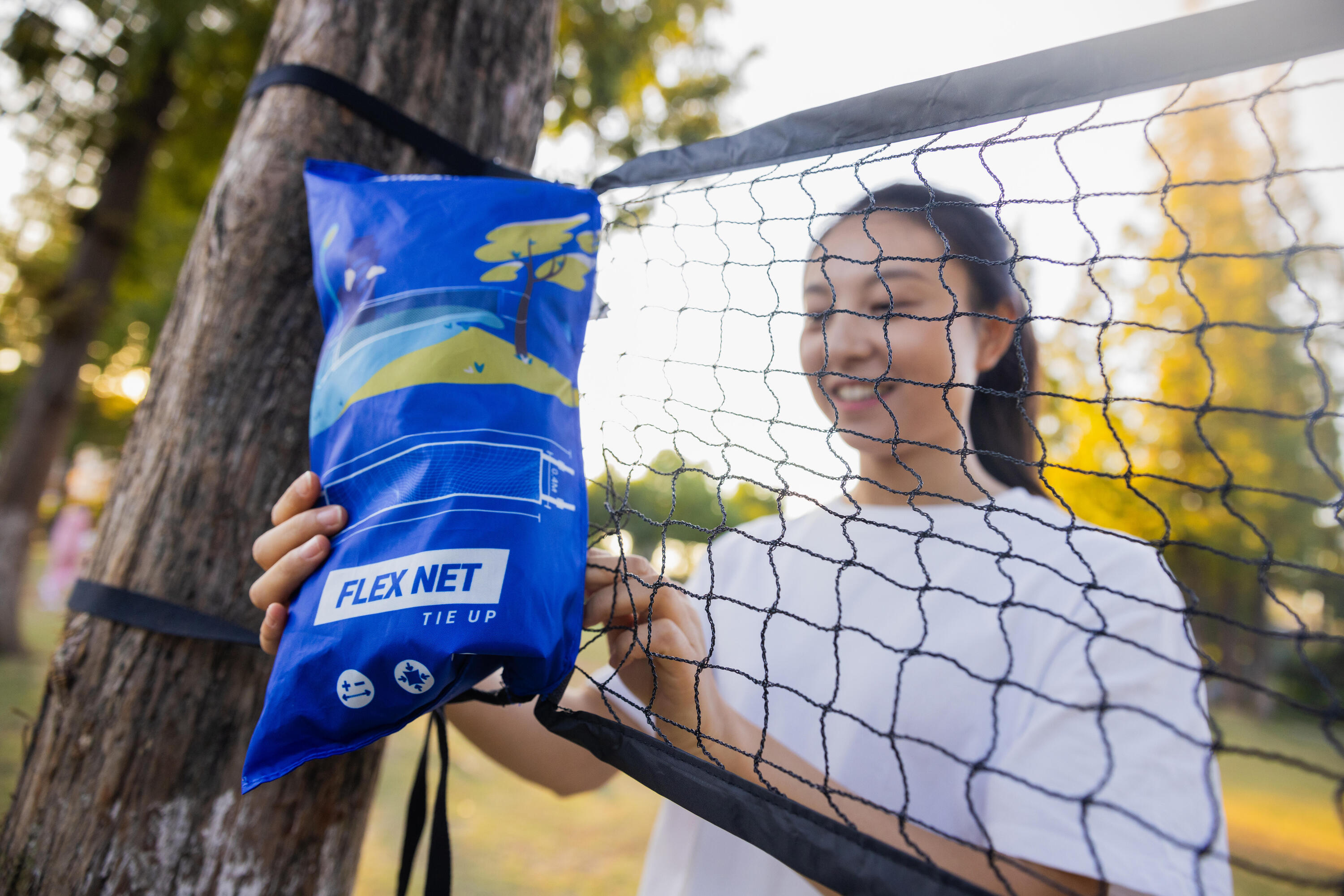 Rete badminton FLEX TIE UP regolabile 11/12