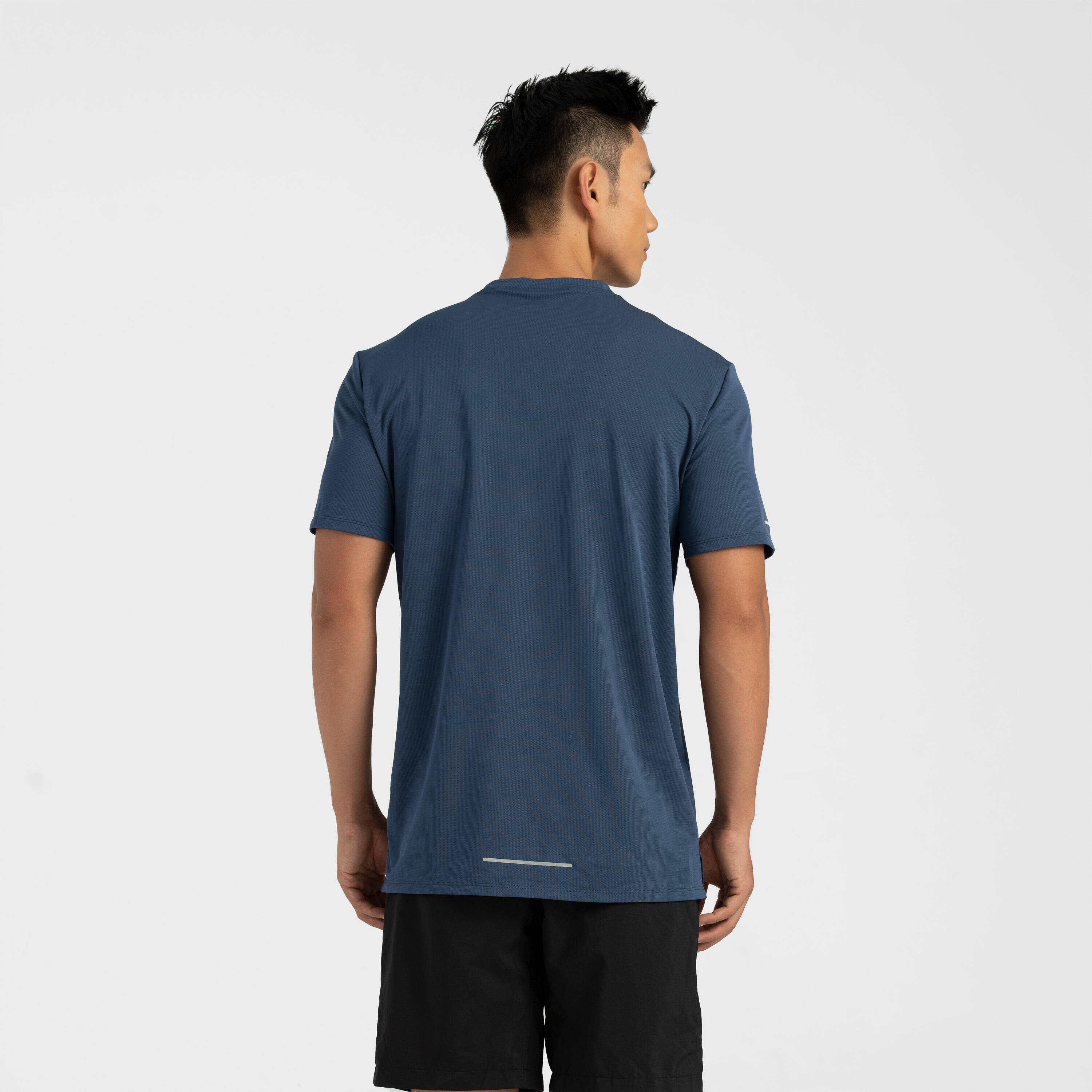 Men's Breathable Running T-shirt - Kiprun Run 500 Dry Slate Blue -  3