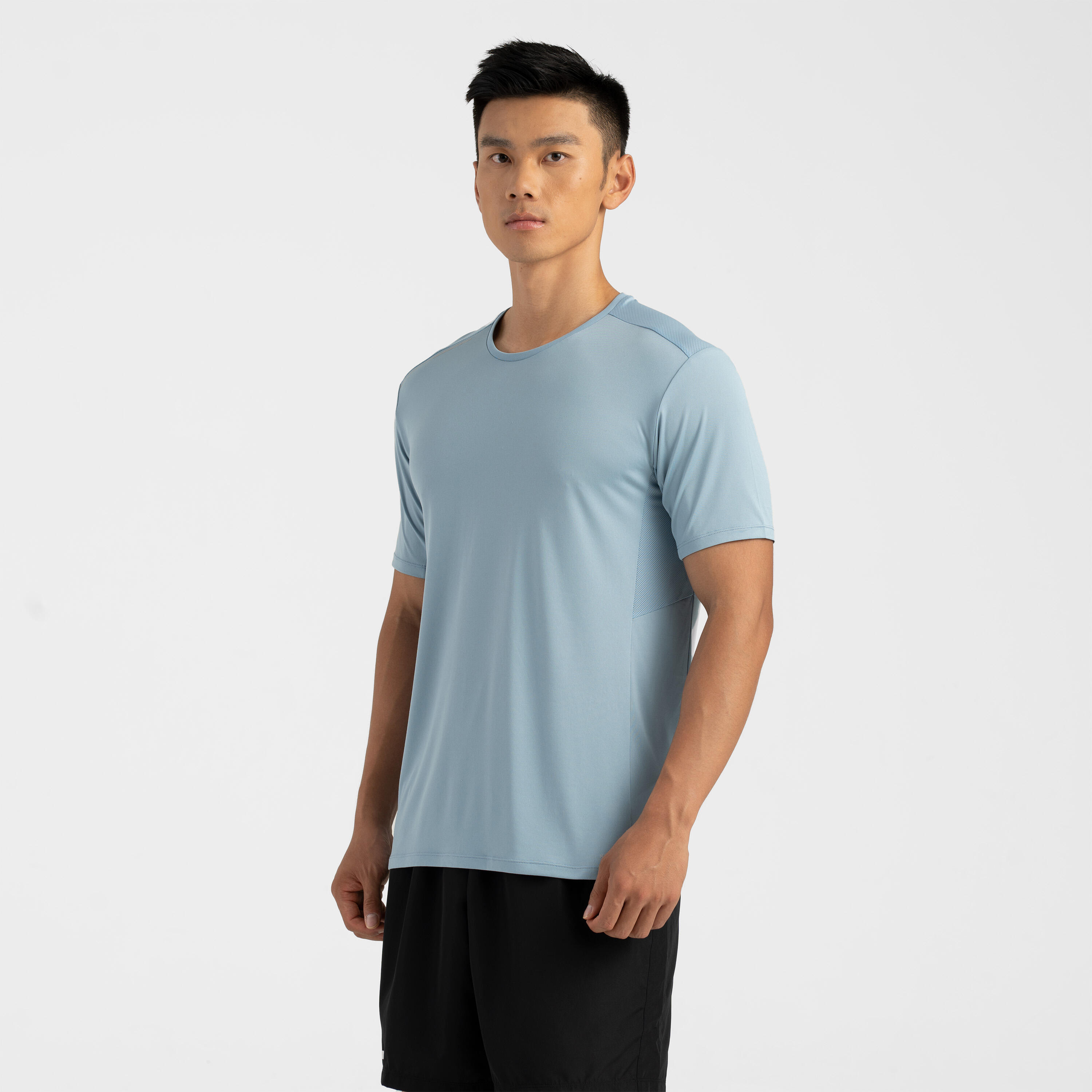 Men Running T-shirt Run Dry - White