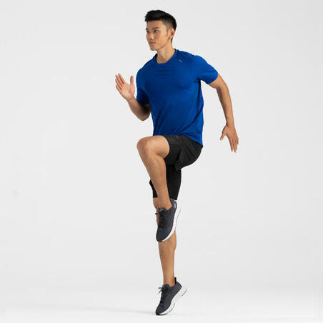 Шорти чоловічі Run 2 в 1500 для бігу чорні