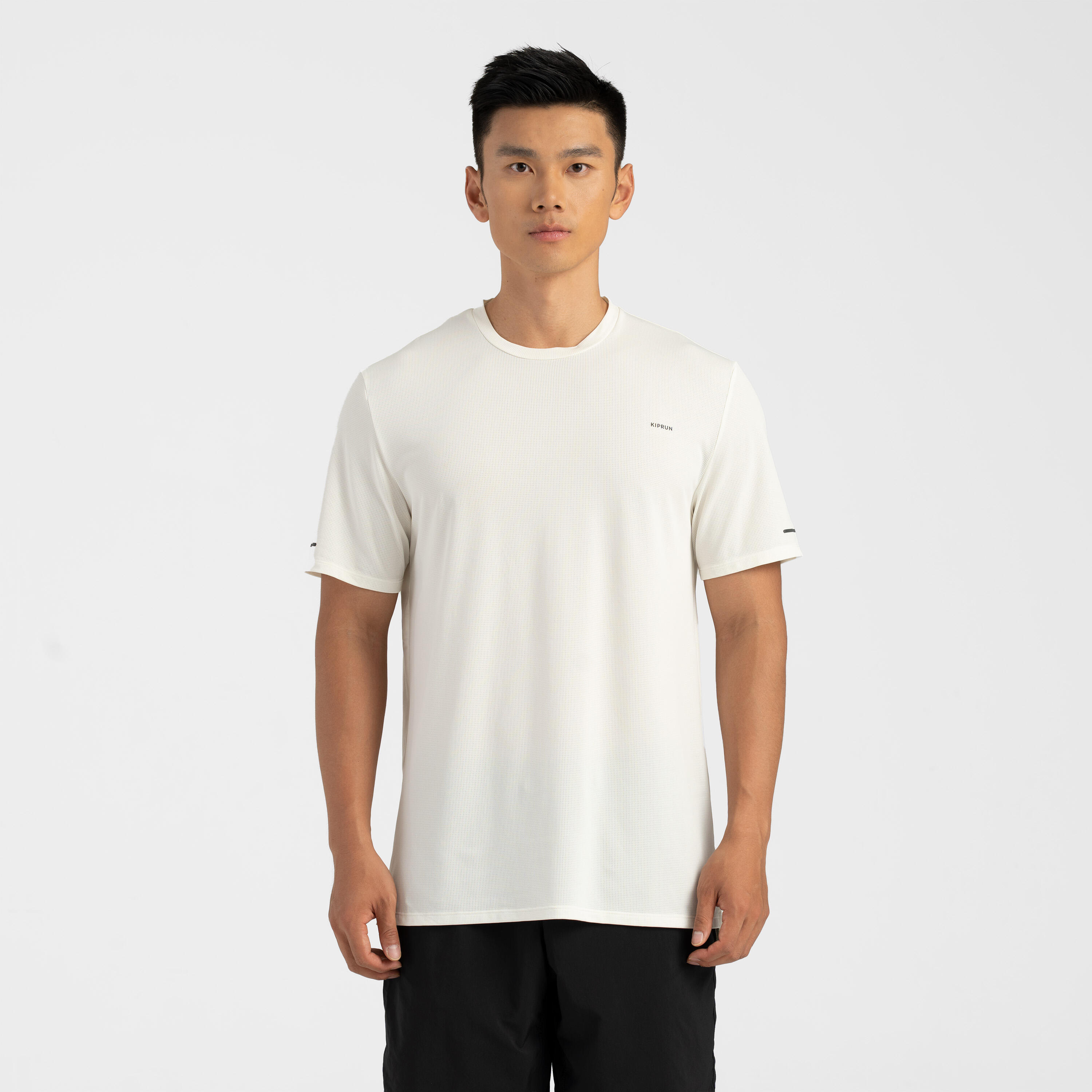 Men's Breathable Quick Dry Running T-shirt RUN 500 DRY - White
