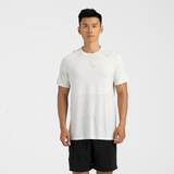 Men's Running Seamless T-Shirt KIPRUN Run 500 Comfort - Light grey