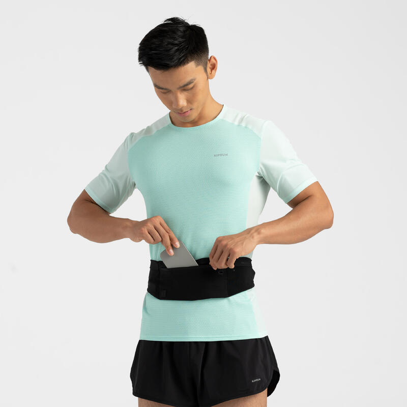 Men's Running T-Shirt Breathable KIPRUN LIGHT - Light green