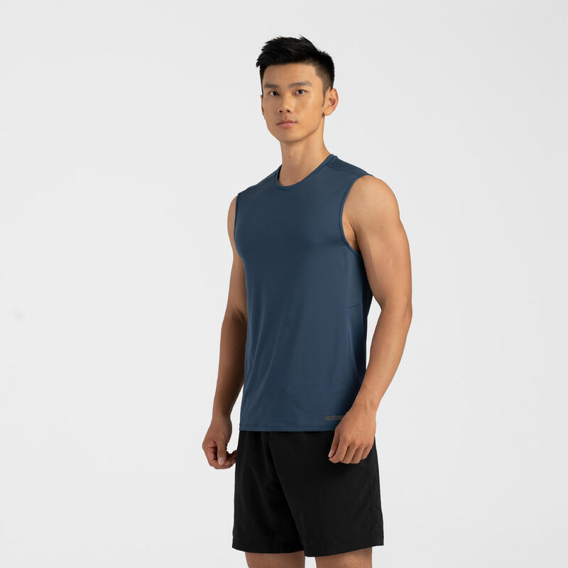 Dry+ Men's Running Breathable Tank Top - Slate Blue