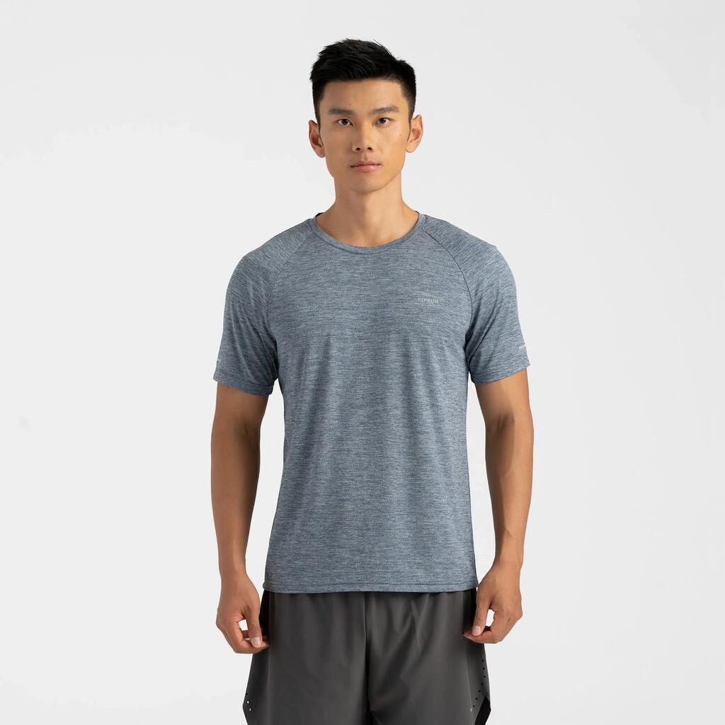 T-shirt running respirant homme Dry+ - Bleu chiné