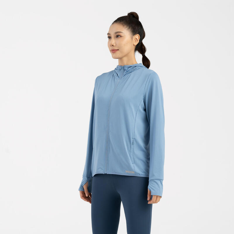 Women's running hooded jacket - Sun Protect