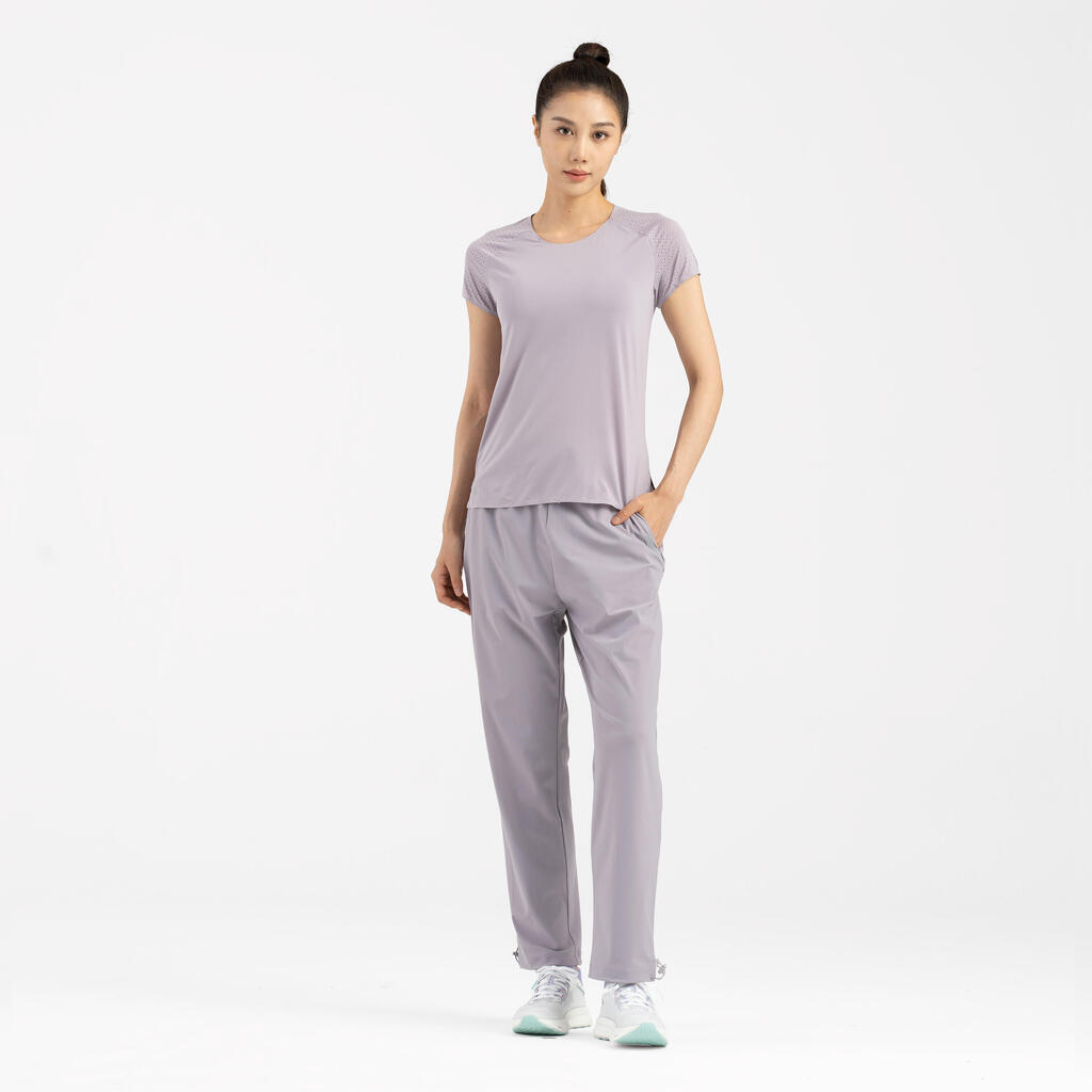 PANTALON FEMME RUN DRY 500 CN SABLE