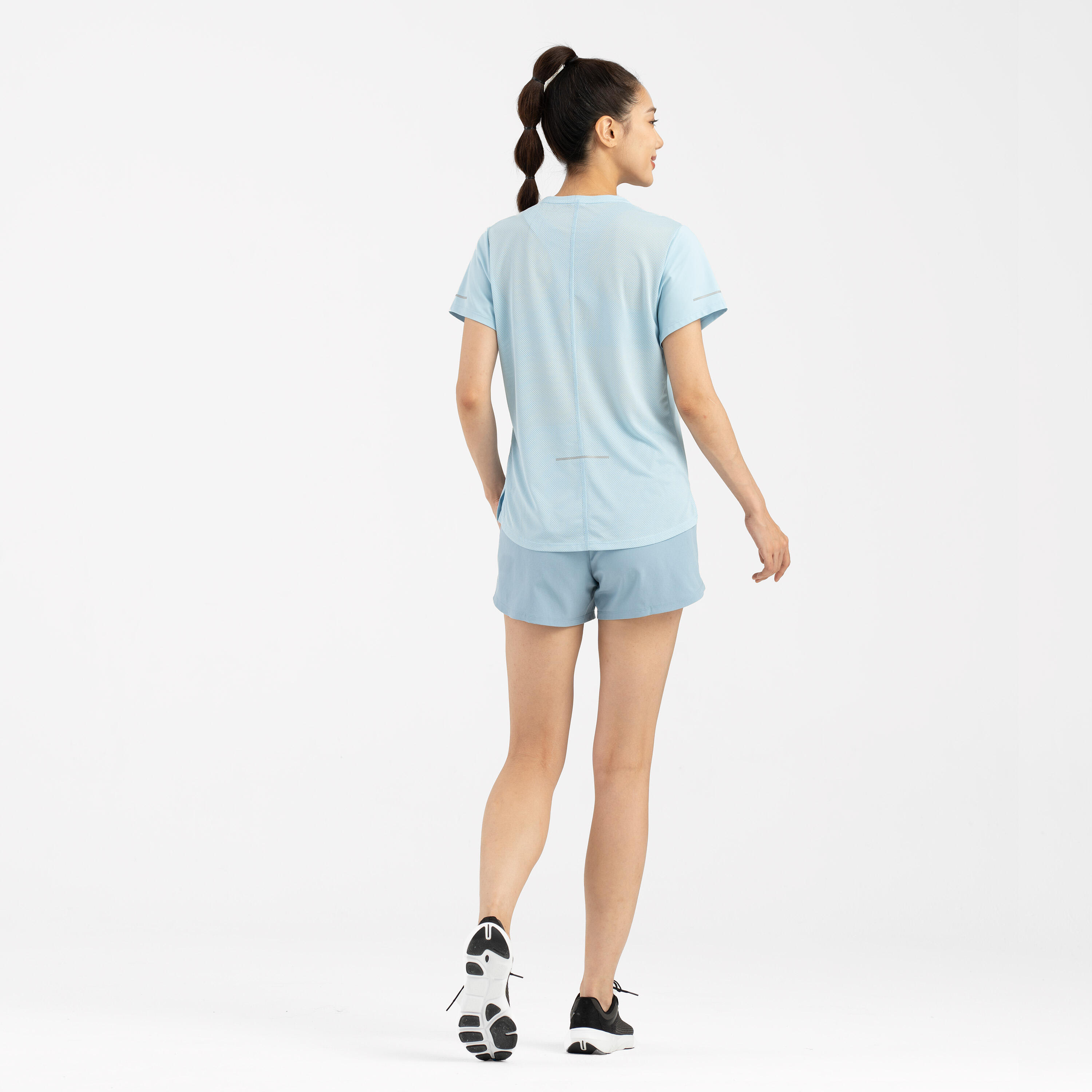 Laufshirt kurzarm Damen atmungsaktiv - Run 500 Dry hellblau  6/11