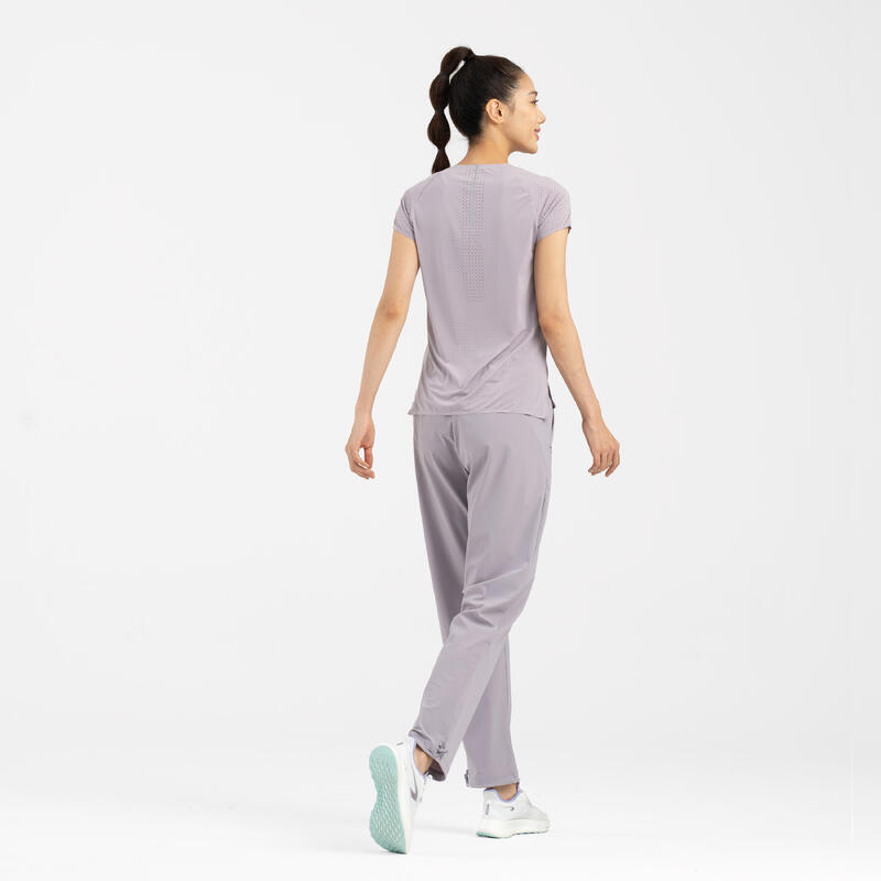 WOMEN RUN DRY PANT 500 CN PURPLE