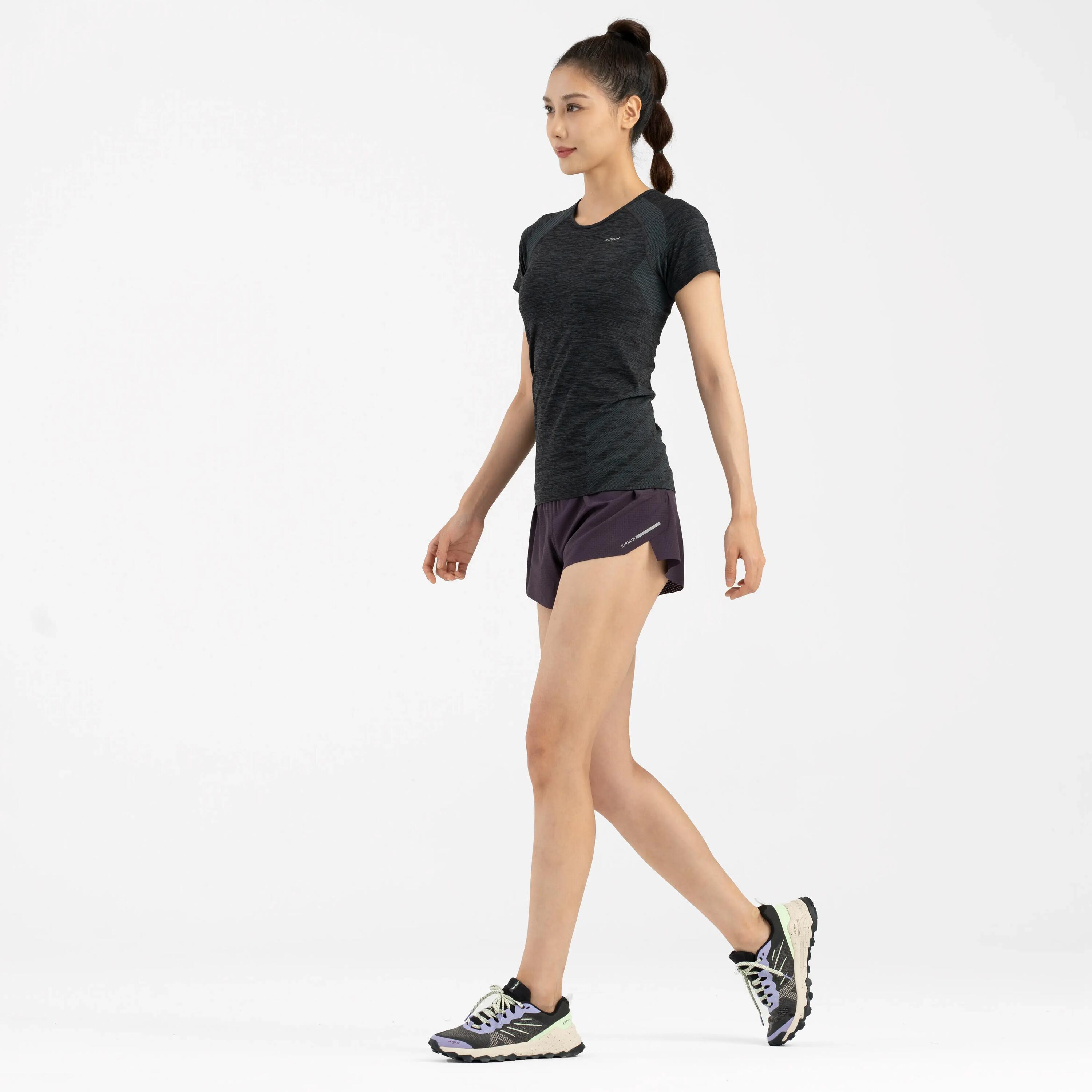 Női futópóló, varrásmentes - Run 500 Slim 7/14