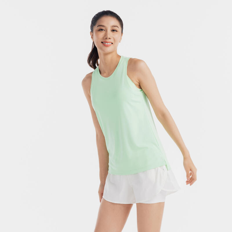 Canotta donna palestra 120 ESSENTIAL regular fit traspirante verde