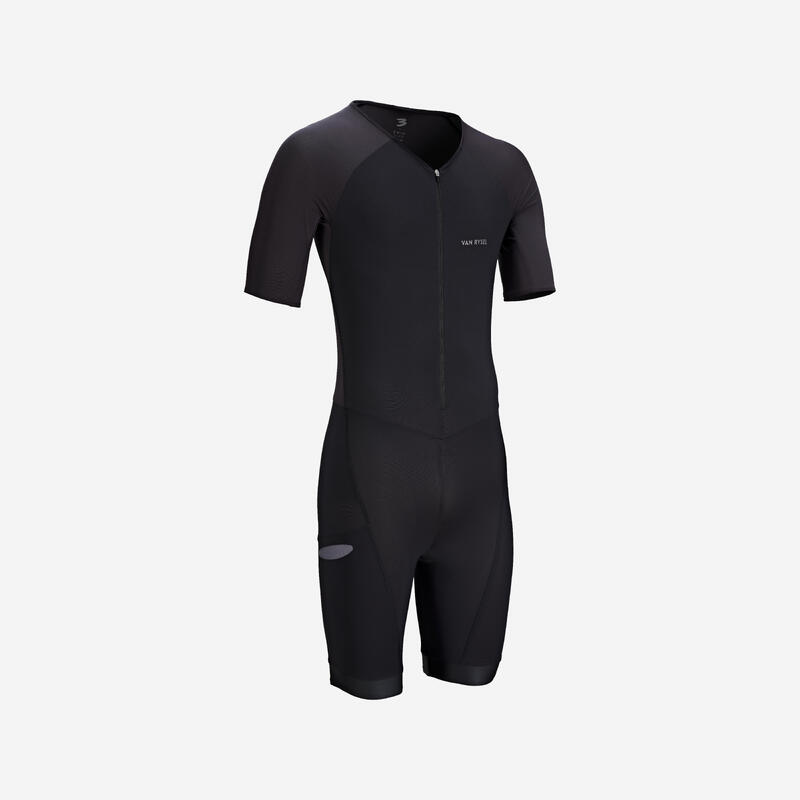 Combinaison trifonction de triathlon courte distance - manches courtes - Homme