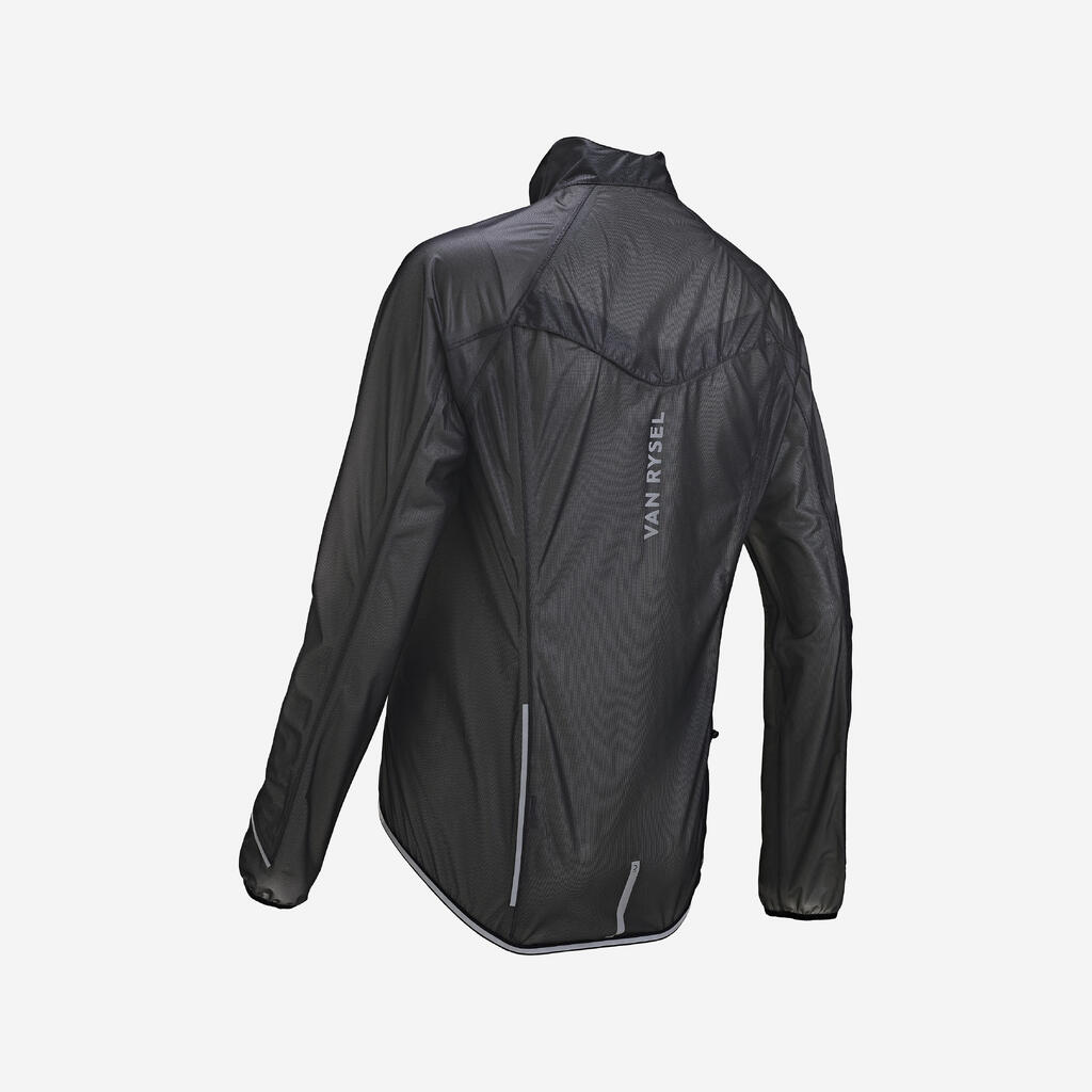 Dámska cyklistická bunda do dažďa 900 Ultralight čierna
