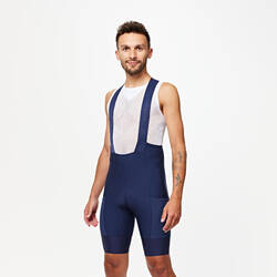 Men's Road Cycling Bib Shorts Endurance - Navy Blue