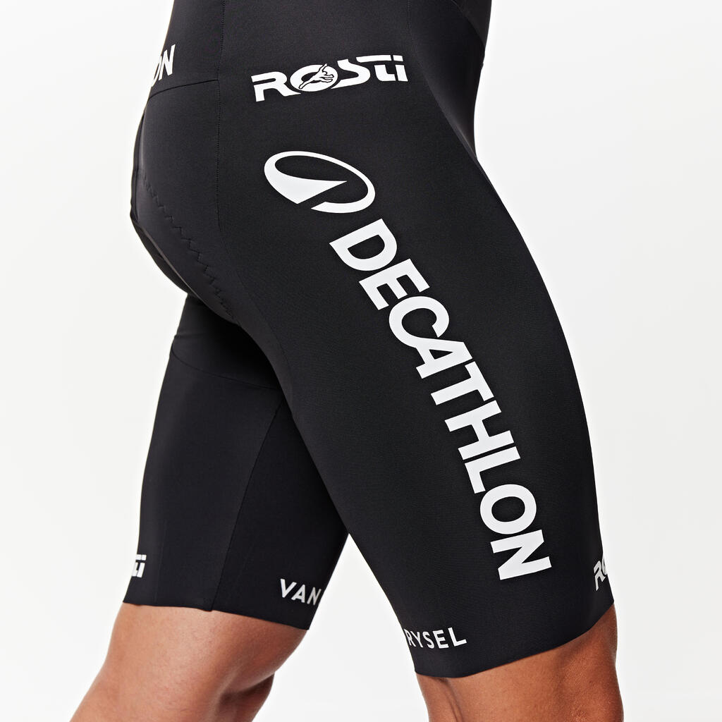 CULOTTE CICLISMO RUTA HOMBRE VERANO RÉPLICA TEAM DECATHLON AG2R LA MONDIALE