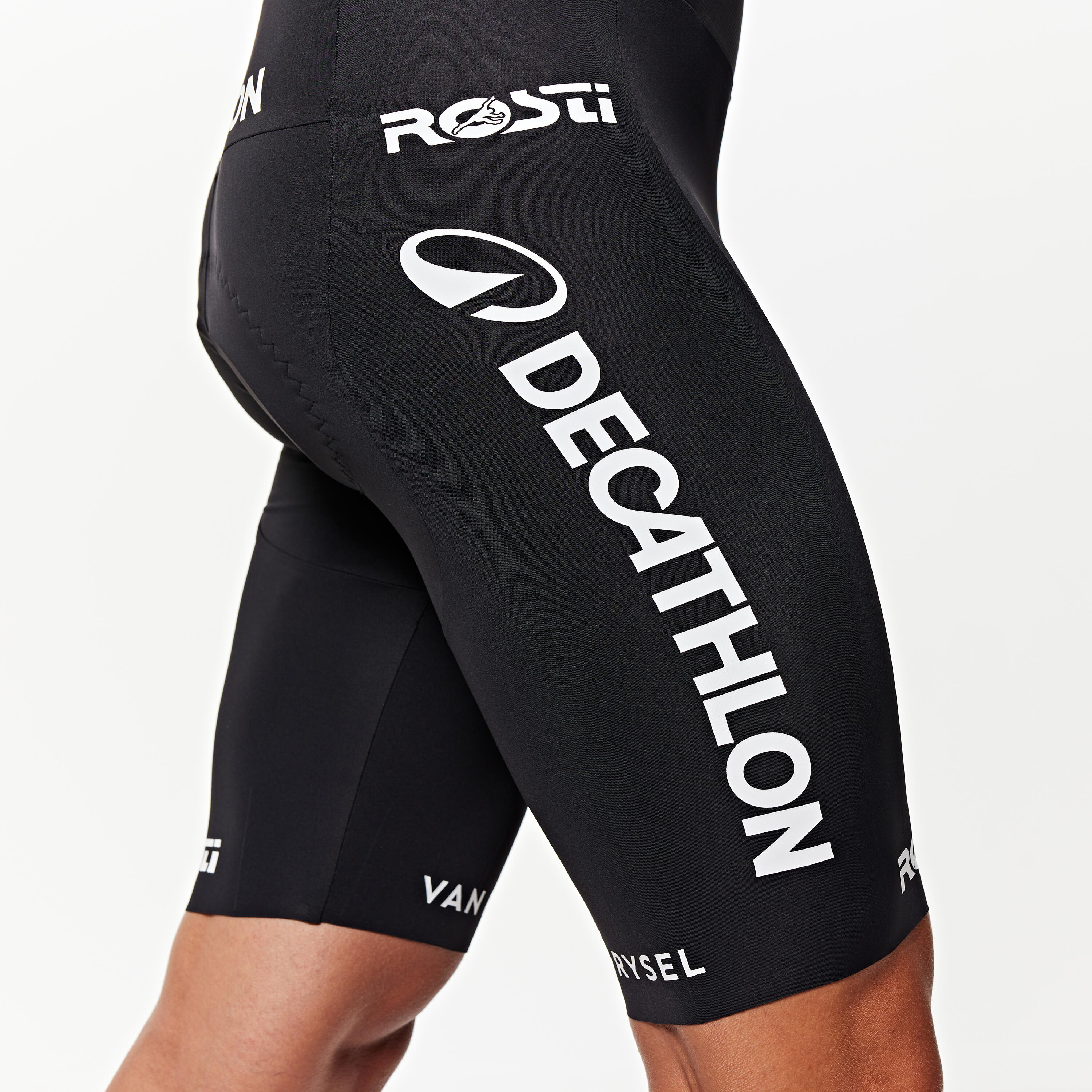 Men's Summer Road Cycling Bib Shorts Decathlon AG2R La Mondiale Team Replica 4/5