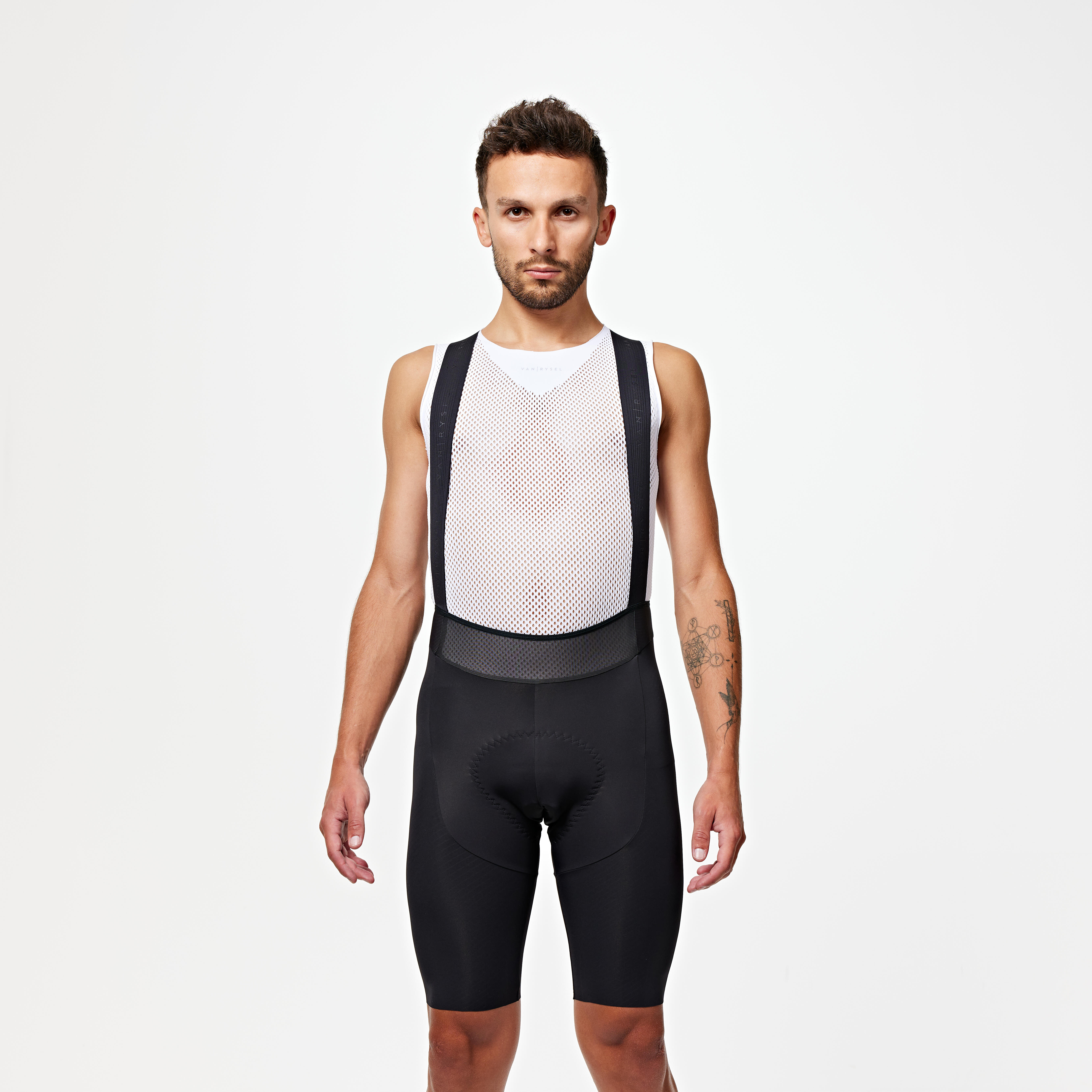 Pantaloncini estivi da ciclismo su strada Racer 3 Uomo Nero