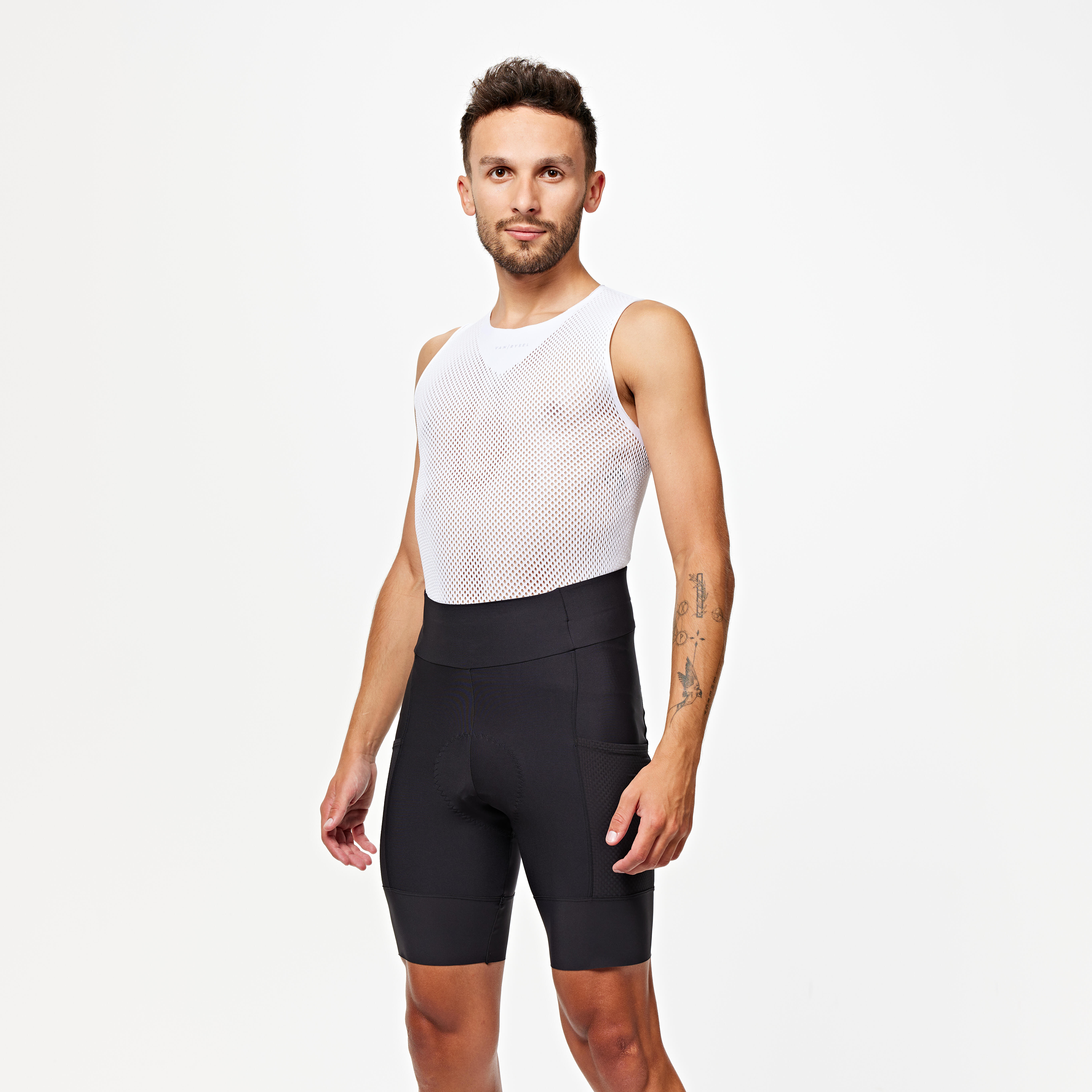 Men s Road Cycling Shorts Endurance Black