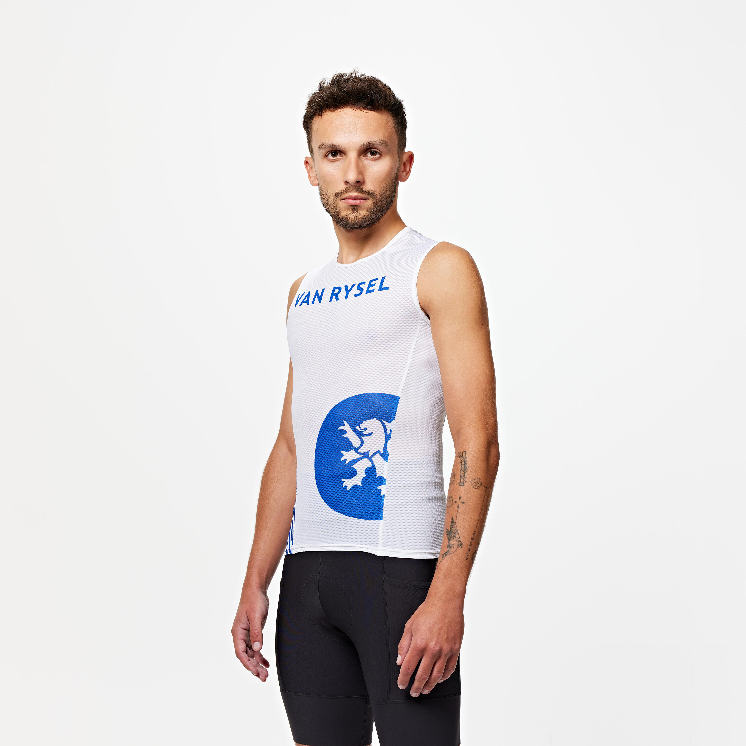 Cycling Summer Training Base Layer - White/Blue 2/6