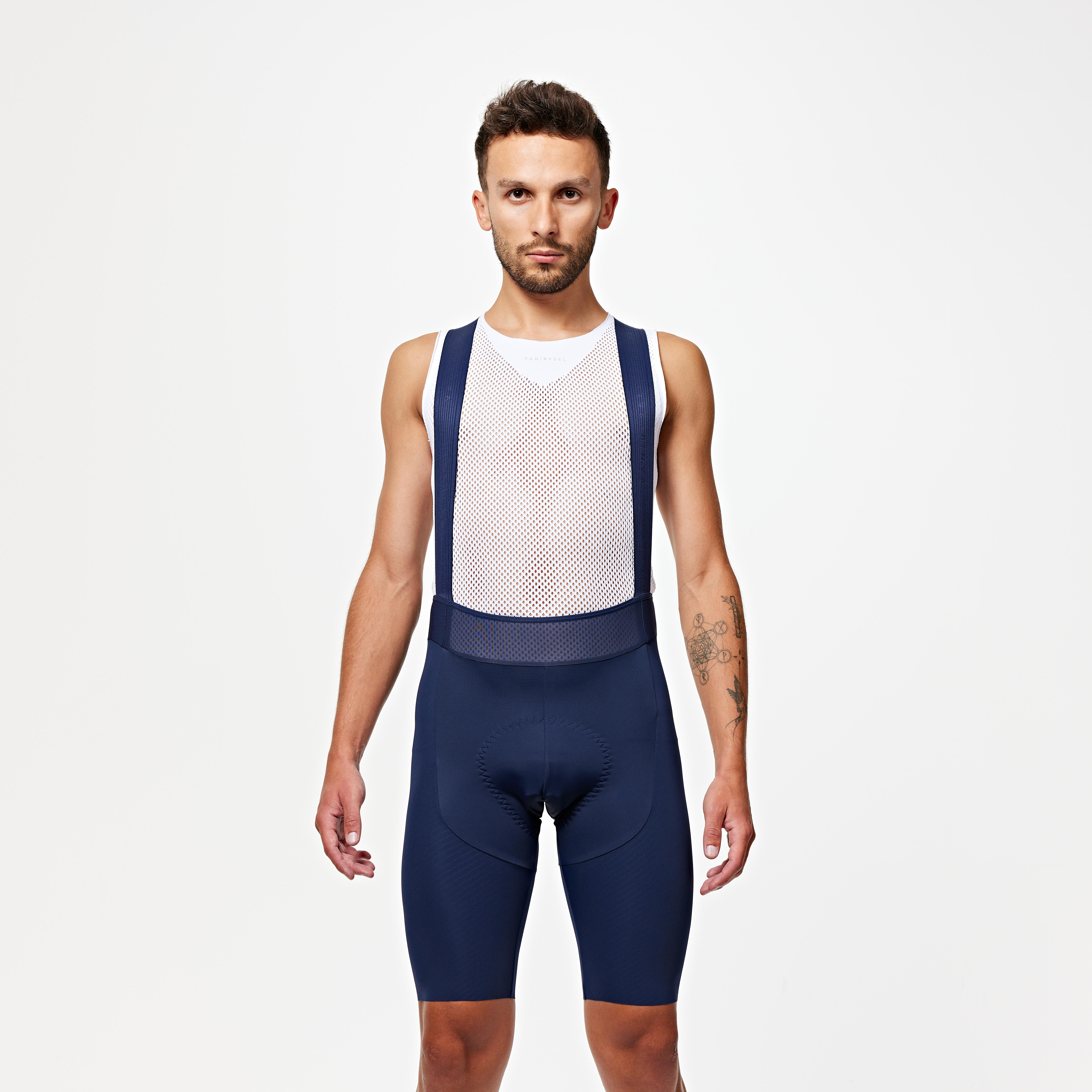 Pantaloncini estivi da ciclismo su strada Racer 3 da uomo, blu navy