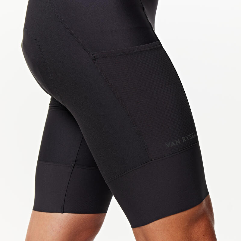 Culotte Tirantes Ciclismo Carretera Endurance Hombre Negro