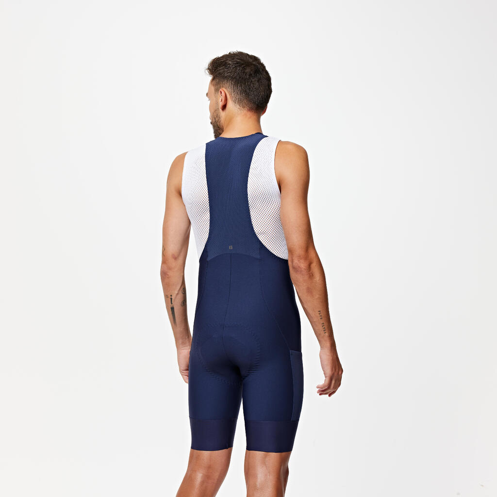 Men's Road Cycling Bib Shorts Endurance - Navy Blue