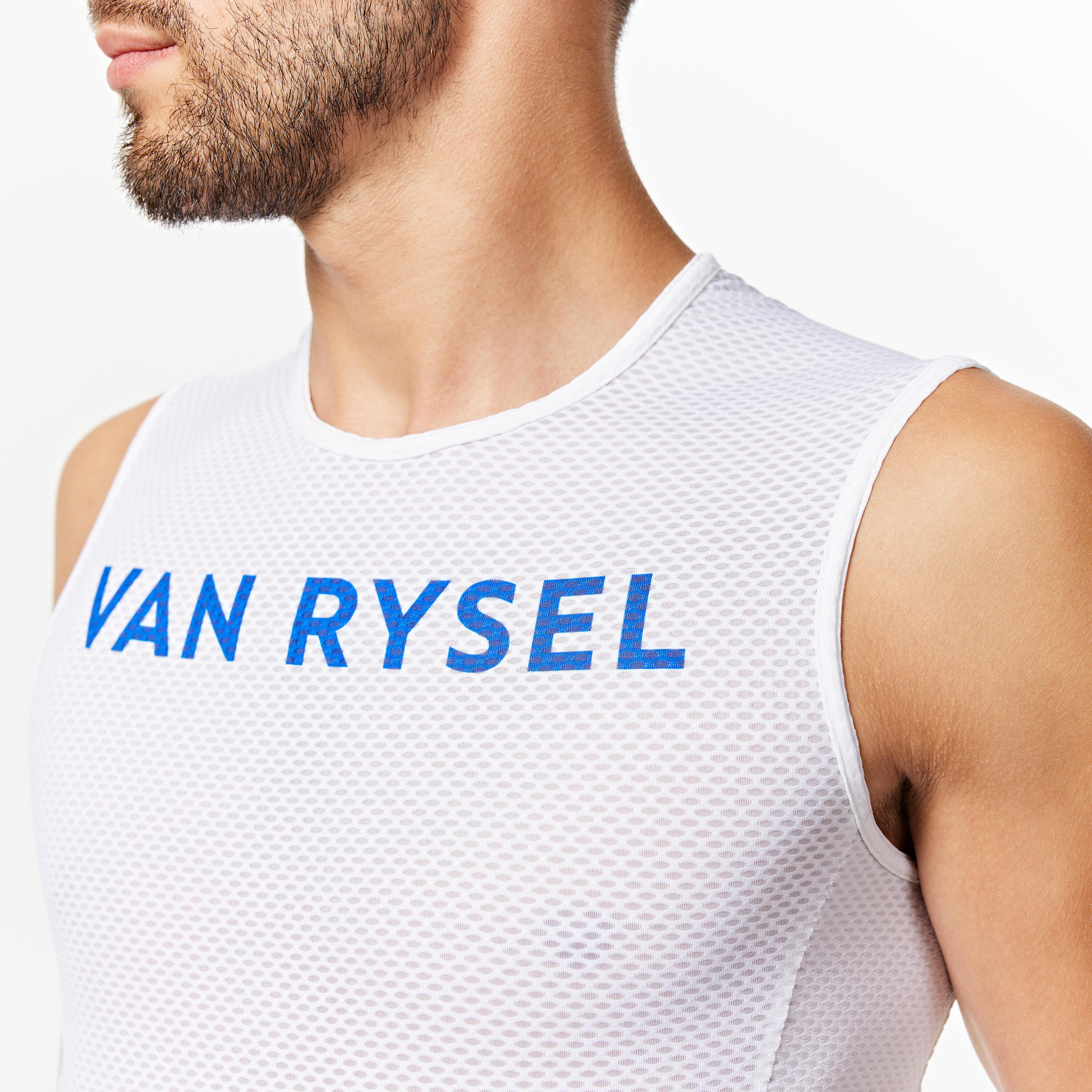 Cycling Summer Training Base Layer - White/Blue 4/6