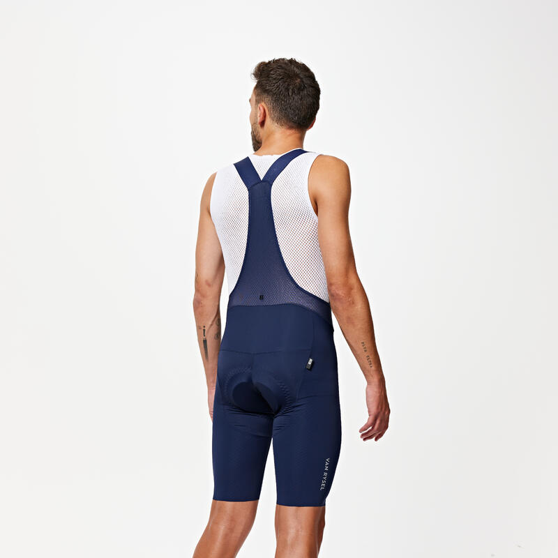 Cuissard Vélo Route été homme Racer 3 Bleu Marine